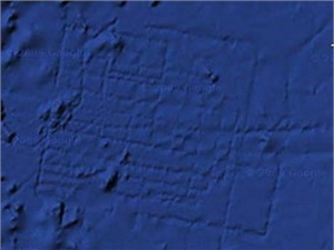 Предполагаемое место нахождения Атлантиды на google earth